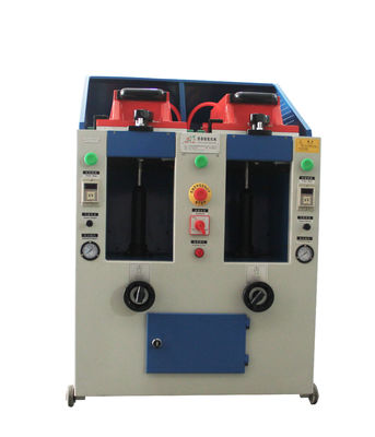 Pneumatische Schuhsohlenpressmaschine mit doppelter Kopfsohlenbefestigungsmaschine