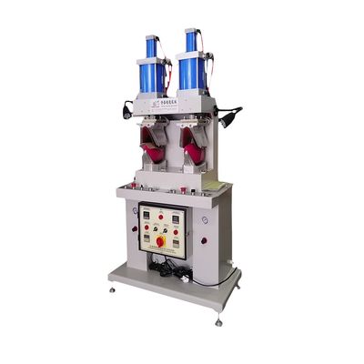 좋은 가격 신발 조립 라인 제조 장비용 듀얼 헤드 공기 신발 세팅 기계 온라인으로