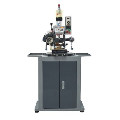 Good price Semi-automatic Blue/gray Pneumatic Embossing And Ironing Machine Hot Stamping Machine For Leather With Fast Stamping Speed online