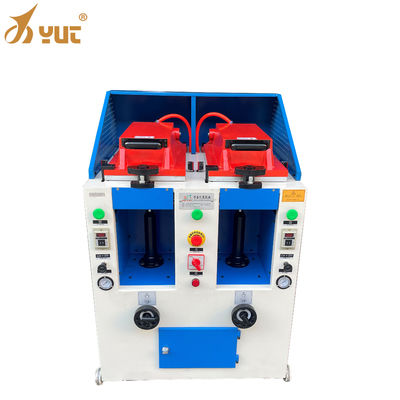 YT-2005DA Vollautomatische Sandalen Schuhsohlenpressmaschine Bodenbefestigungsmaschine Doppelköpfe arbeiten