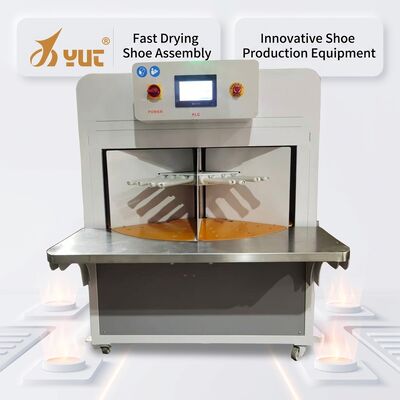 Harga yang bagus Lean Manufacturing Produksi sepatu untuk tahan lama enam-disk sepatu atas lem pengeringan oven sepatu pembuatan mesin on line