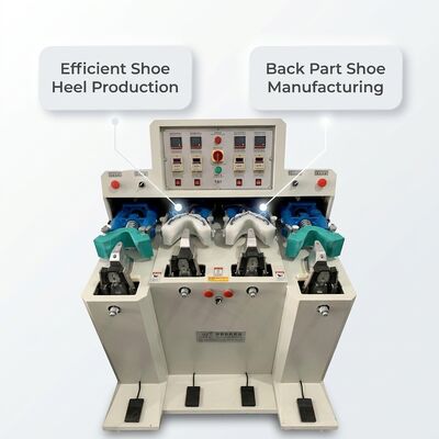 Goede prijs Horizontale Twee Warme en Twee Koude Achterdeel Vormmachine Schoen Hielzitting Vormmachine Schoen Achterdeel Maakmachine online