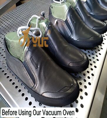 Harga yang bagus Mesin Pengatur Panas Sepatu menawarkan penghilangan kerutan dan peningkatan kehalusan melalui panas vakum dan sistem siklus ganda on line