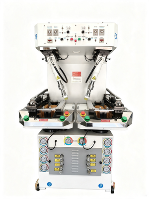 Good price Hydraulic Double Station Automatic Walled Sole Attaching Bottom Pressing Machine online
