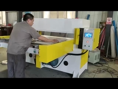Double Side Hydraulic Die Cutting Machine Mudah Pemasangan Mesin Pemotong Tali Pinggang